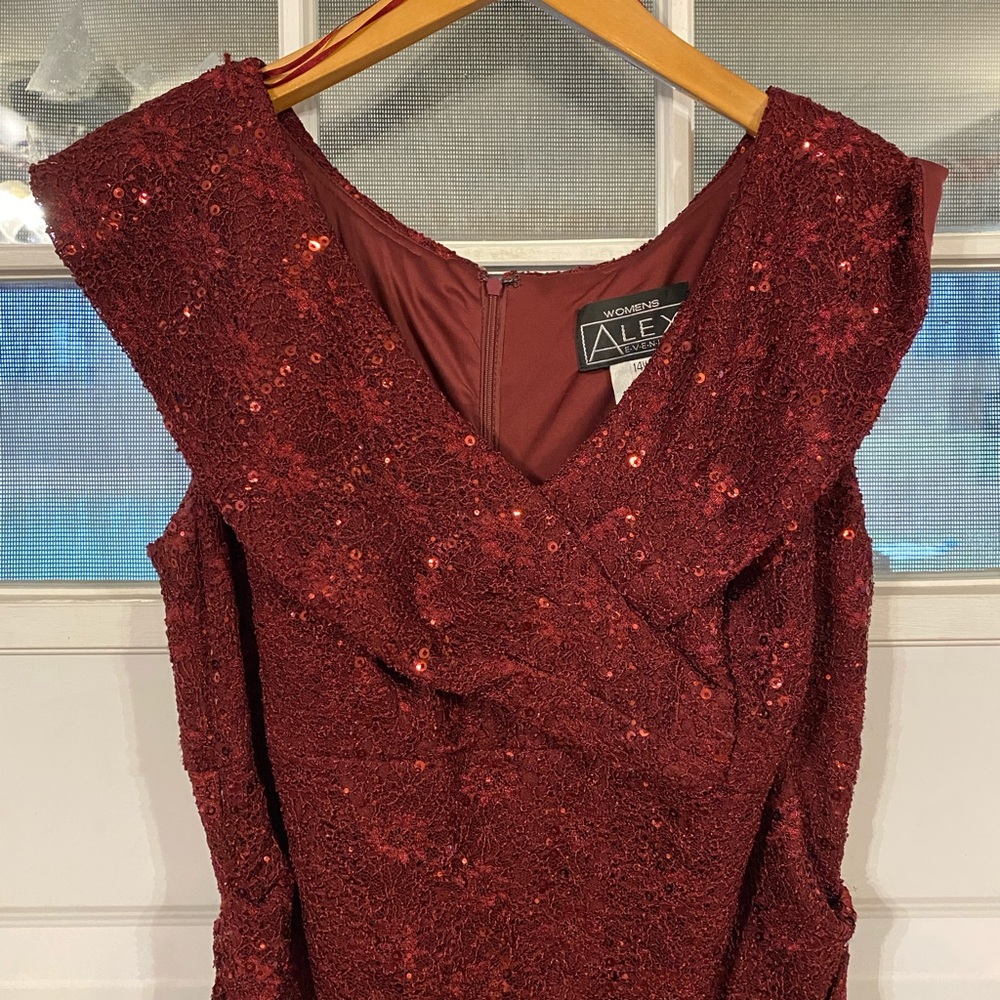 Long Maroon Prom Dress